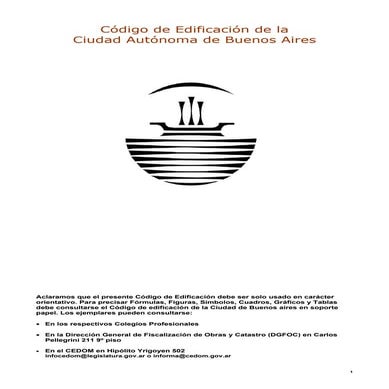 Codigo de edificacion CABA