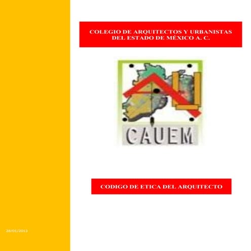 Codigo de etica del arquitecto
