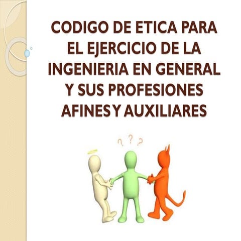 Codigo de etica para el ejercicio de la profesion jhonatan esthid ruiz