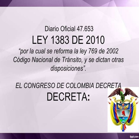 Codigo nacional de transito