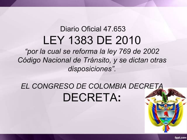 Codigo nacional de transito