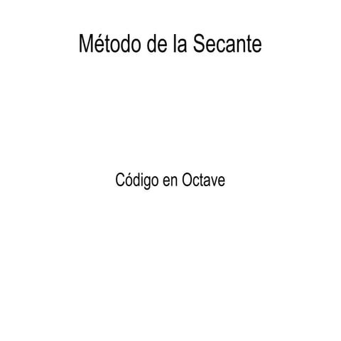Codigo octave