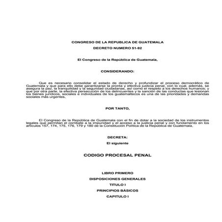 Codigo procesal penal
