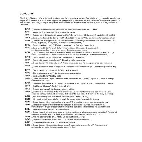 Codigo q