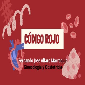 Presentación sobre el código rojo ginecología | PDF