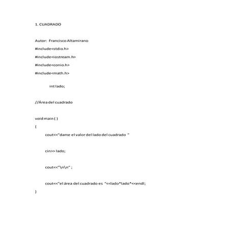50 codigos escritos en word | DOCX