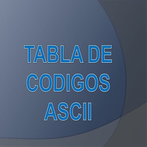 Codigos Ascii