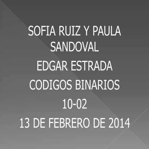 Codigos binarios