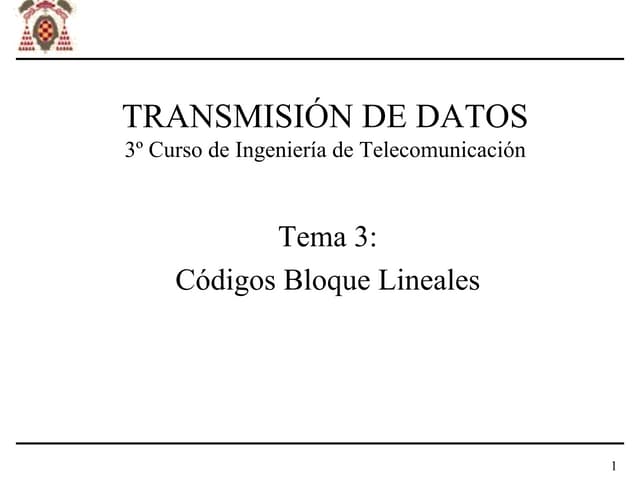  Codigos bloque