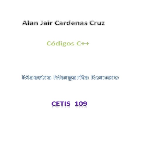 50 códigos c++ | DOCX