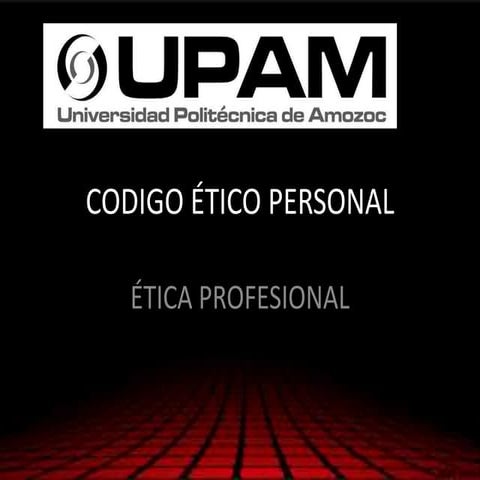Codigo ético personal