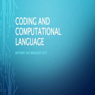 Coding and computational language | PPT