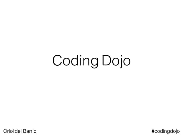 Coding dojo