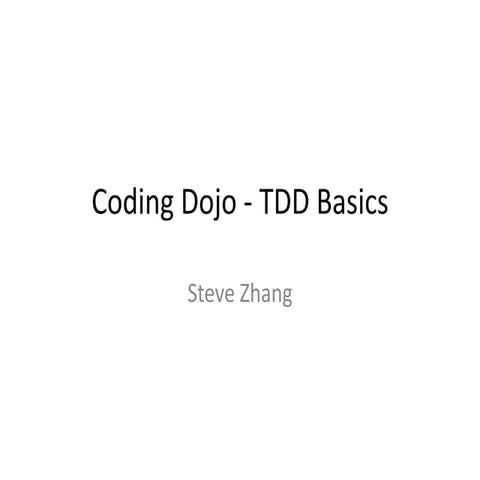 Coding dojo - TDD