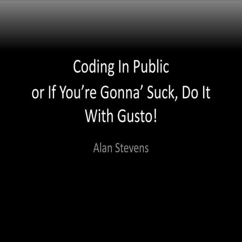 Coding In Public