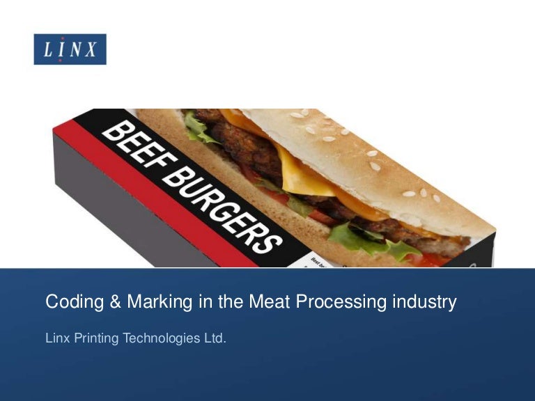 Coding and marking in the Meat Processing industry