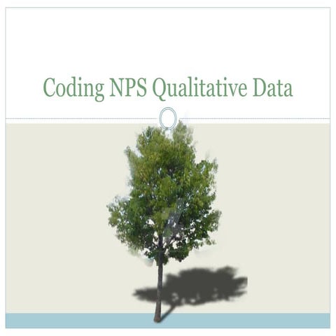 Coding qualitative data for non-researchers