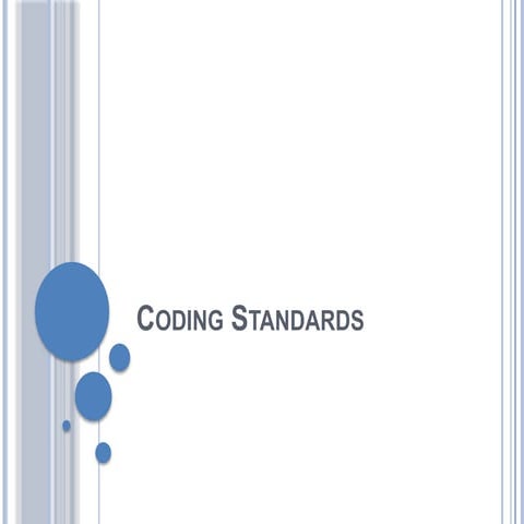 Coding standards | PPT