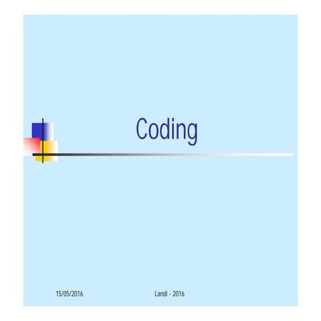 Coding | PPT