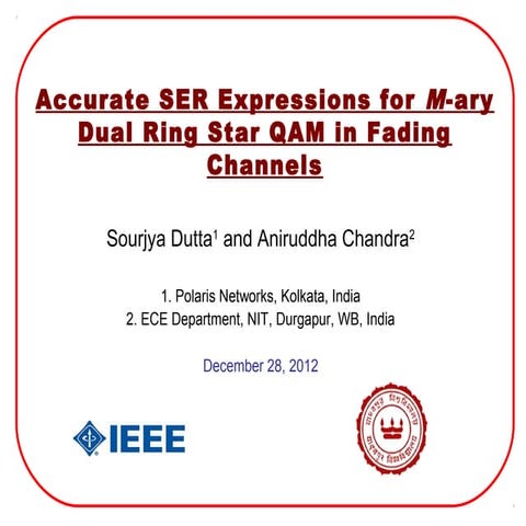 Symbol Error Rate of Star QAM