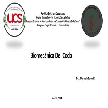 Biomecanica del codo y sus estabilizadores