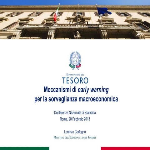 L. Codogno - Meccanismi di early warning  