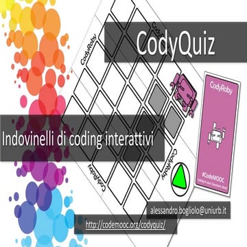 CodyQuiz live per CodeWeek 2016