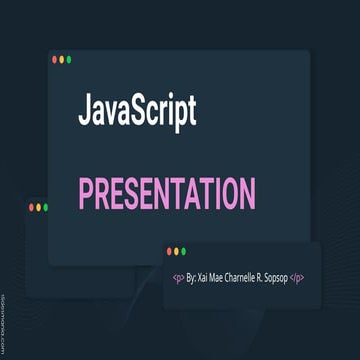 Powerpoint about JavaScript presentation | PPT