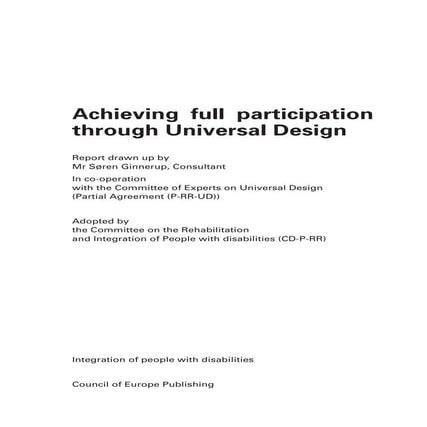 Participation Through Universal Design