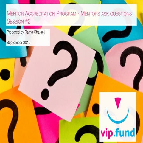 CoE -  Mentor Accreditation Program - session #2