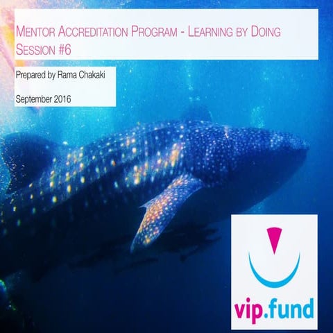 CoE - Mentor accreditation program - session #6