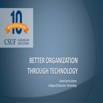 Coe   technology tools - 20140822