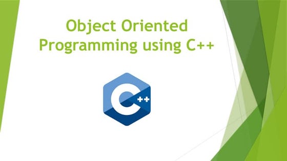 Object Oriented Programming | PPTX