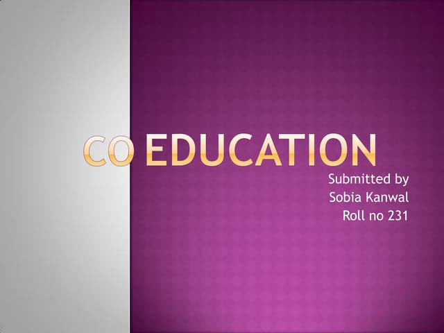 Coeducation