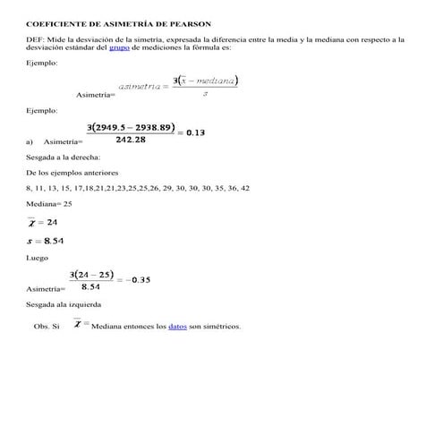 Coeficiente de asimetría de pearson