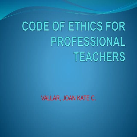 CODE OF ETHICS