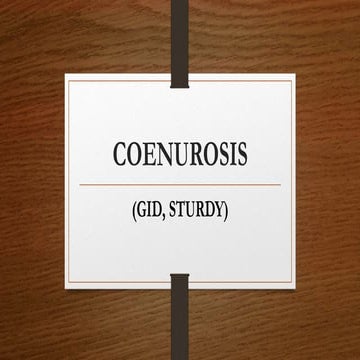 Coenurosis in ruminants