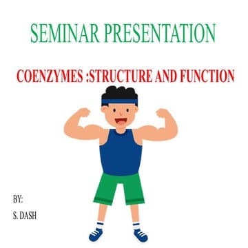 Coenzymes : Structure and function