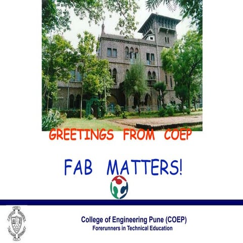 Coep fab8-2012 | PPTX