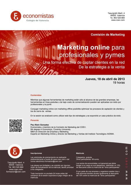 Coev marketing online para profesio...