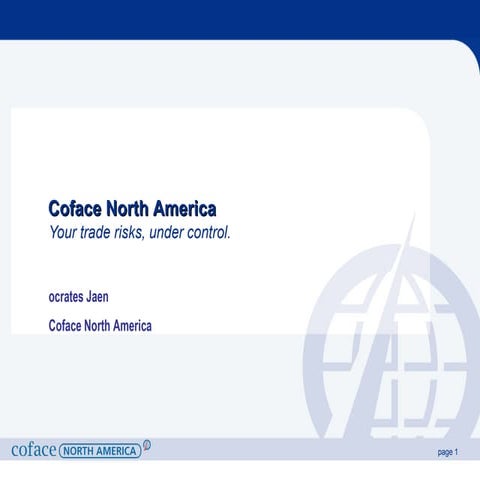 Coface North America Socrates 05 26 2010