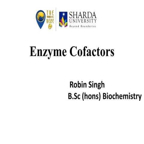 Enzyme cofactors 