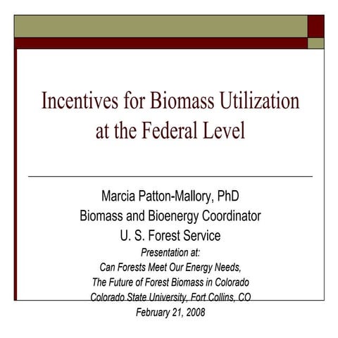 Co Fed Incent Biomass Uitil Csu Feb 21 08