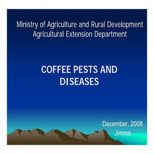 Cofee pests and diseases slides