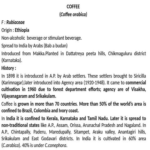 Coffee cultivation and processing methods