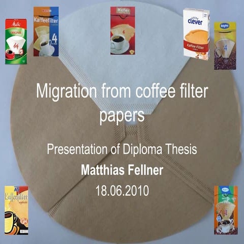 Coffee filter-Food contact material in tea and coffee bag