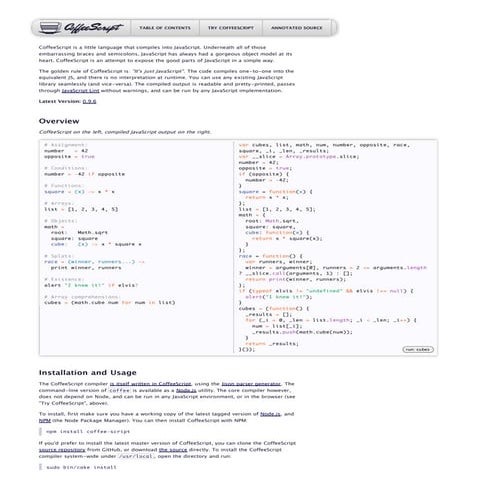 Coffee script | PDF