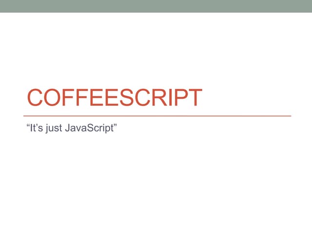 Coffee script