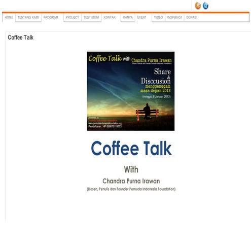 Coffee Talk Pemuda Indonesia Foundation Pdf