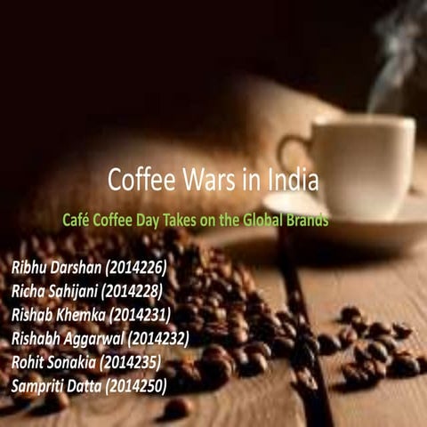 Coffee wars in India : CCd taking on the global brands